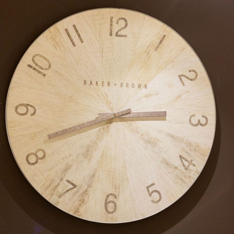 Baker And Brown  Clock 76 cm | White TL6647