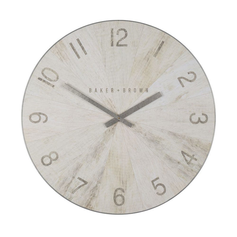 Baker And Brown  Clock 76 cm | White TL6647