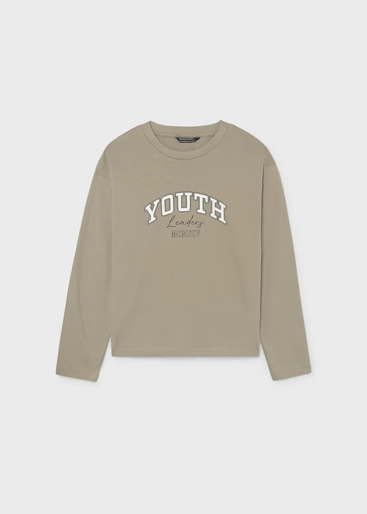 Mayoral Boys Long-Sleeve T-Shirt | Sesame 842
