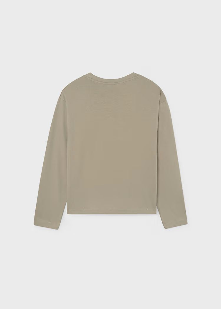 Mayoral Boys Long-Sleeve T-Shirt | Sesame 842