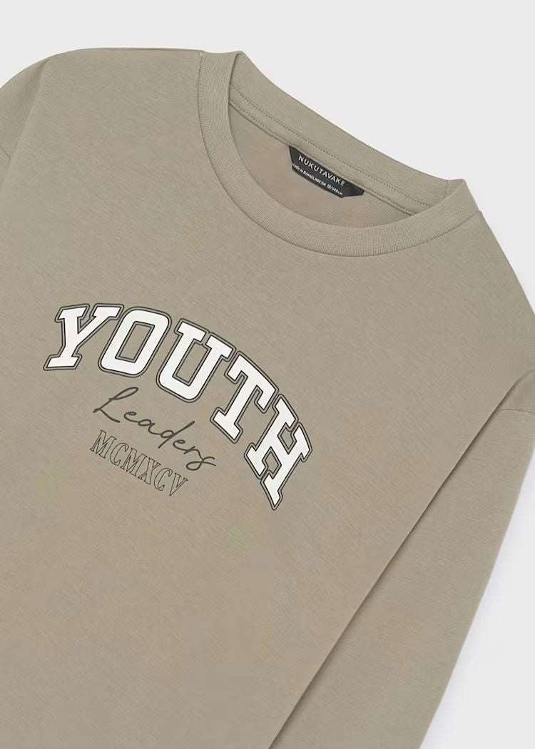 Mayoral Boys Long-Sleeve T-Shirt | Sesame 842