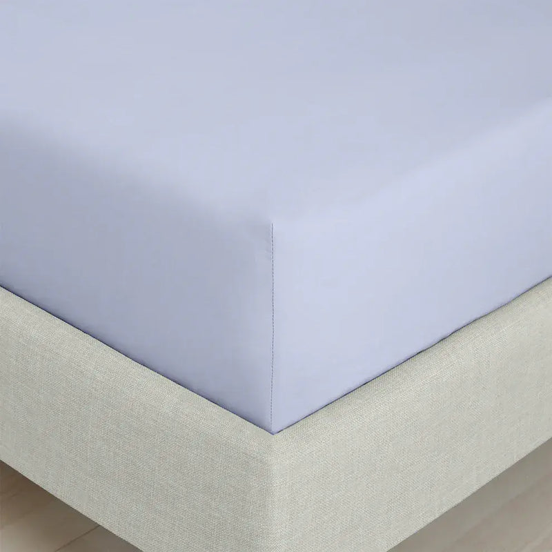 Bianca  200TC Percale Fitted Sheet | Lavander