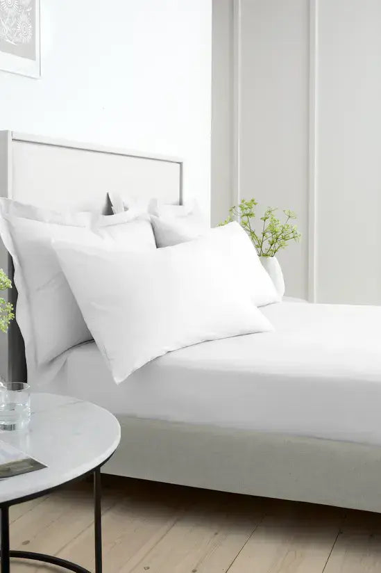 Bianca  200TC Percale Fitted Sheet | White