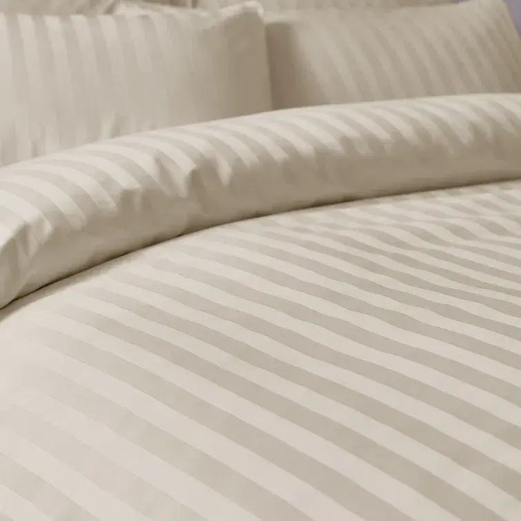 Bianca 300TC Satin Stripe Quilt |Natural
