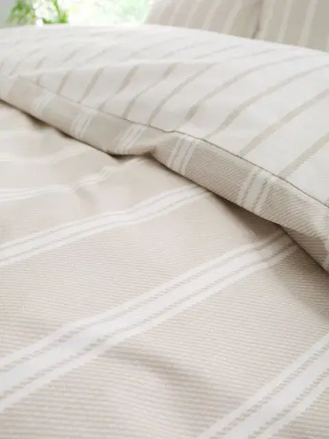 Bianca Ashford Stripe Quilt Set | Natural