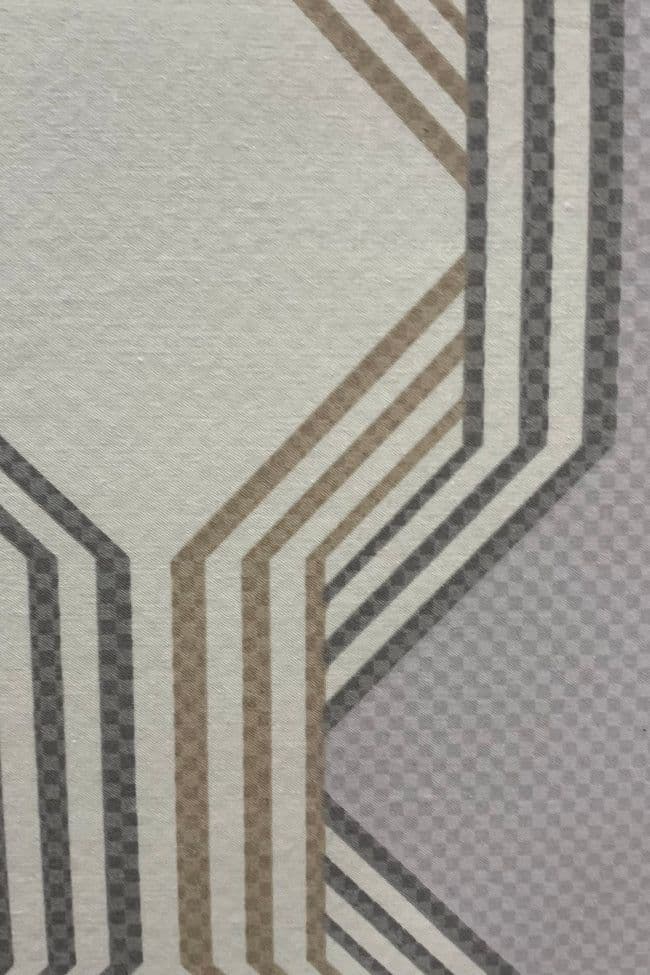 Bianca Atticus Geometric  Quilt Set | Grey