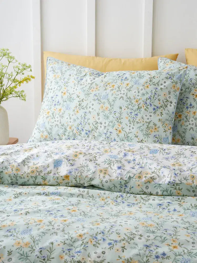 Bianca Disty Floral Quilt Set | Green