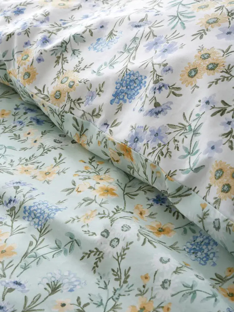 Bianca Disty Floral Quilt Set | Green