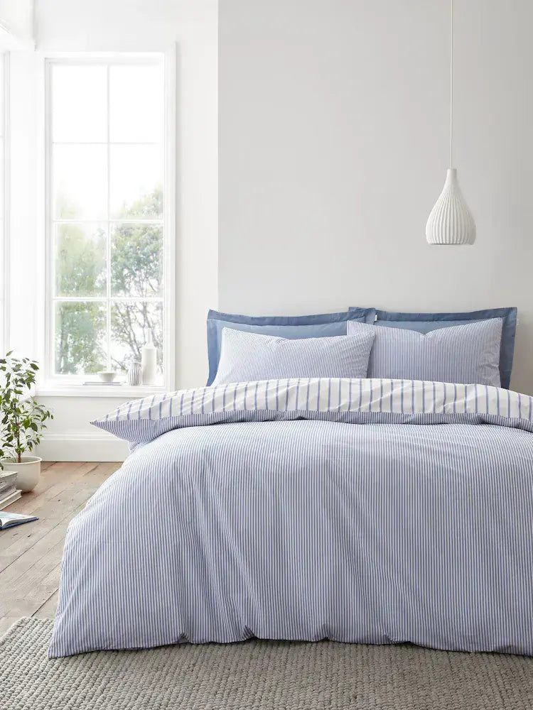 Bianca Hampton Stripe Quilt Set | Blue