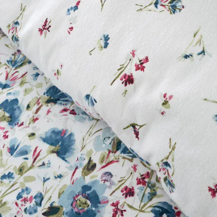Bianca Ophelia Floral Brushed Quilt Set | Blue