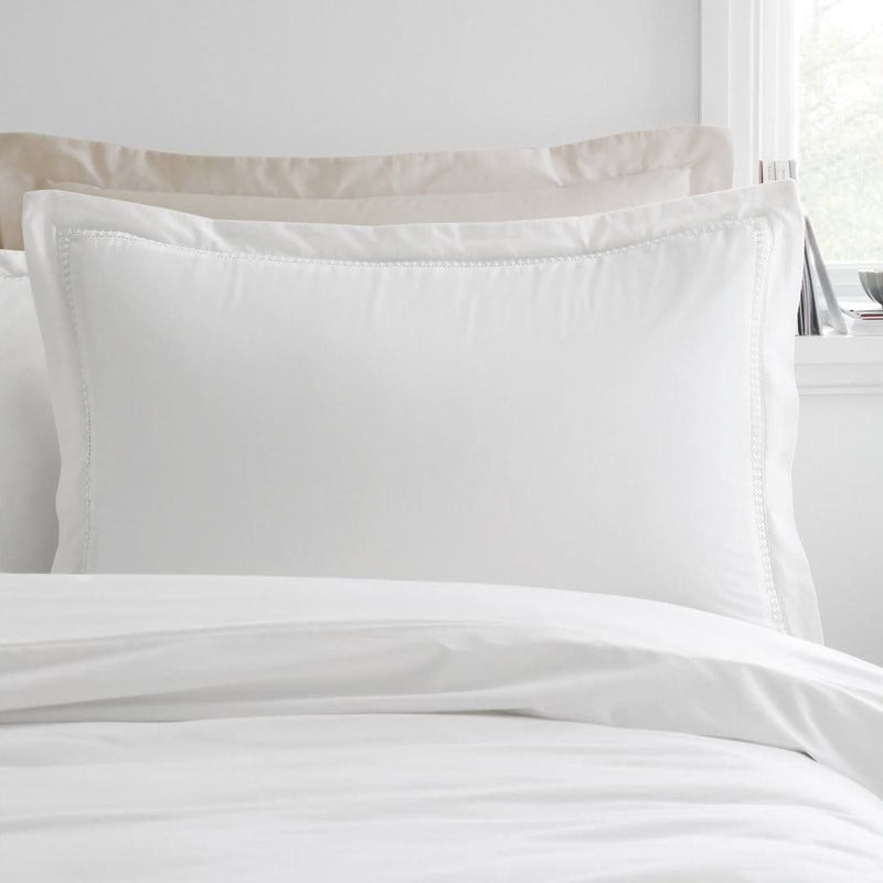 Bianca Oxford Lace Trim Duvet | White