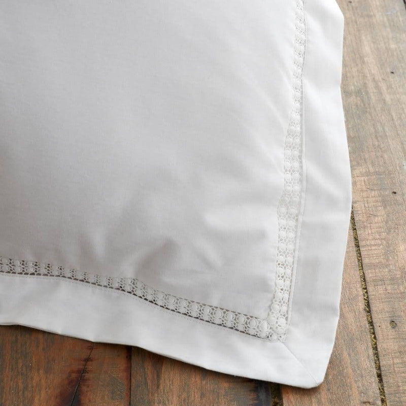 Bianca Oxford Lace Trim Duvet | White