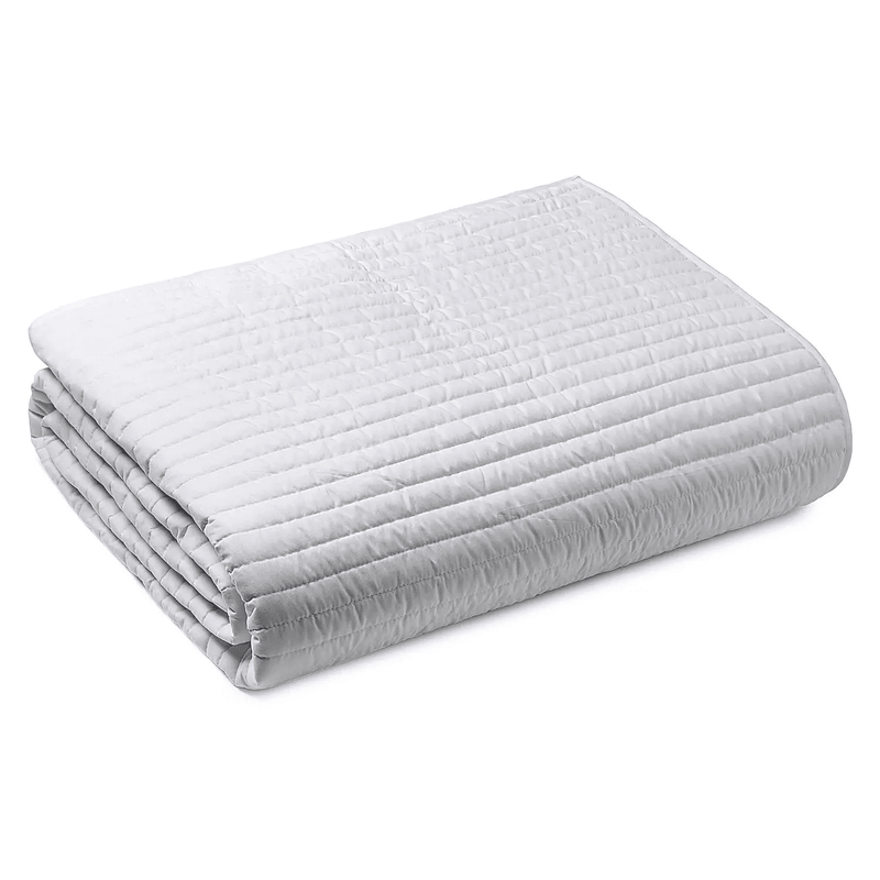 Bianca Quilted Lines Bedspread |Silver Grey