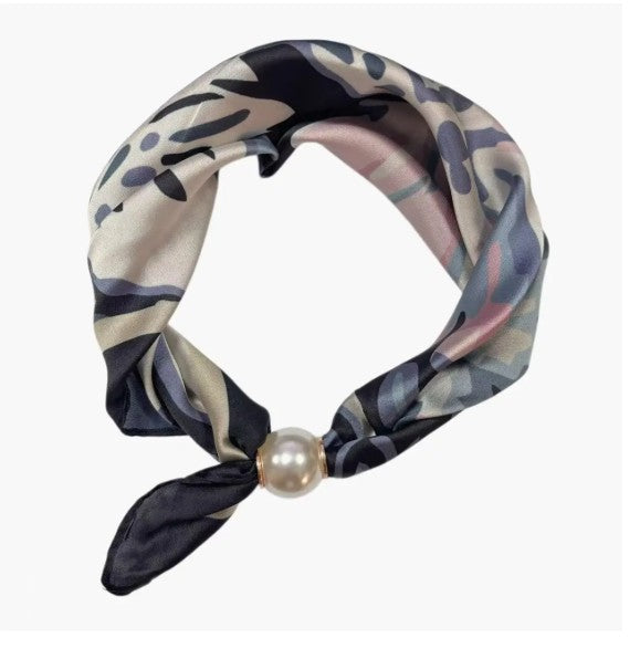 Best Angel Scarf with pearls & Magic Closure | Black BA4407_5