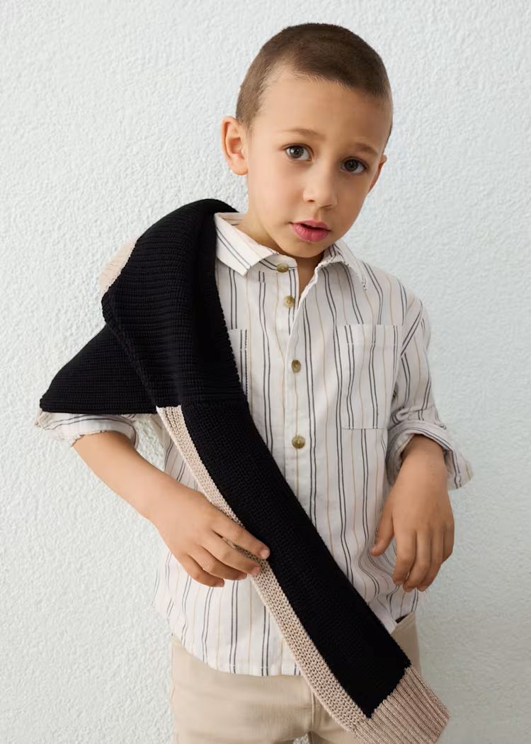 Mayoral Boys Long-Sleeve Shirt | Ink 4144