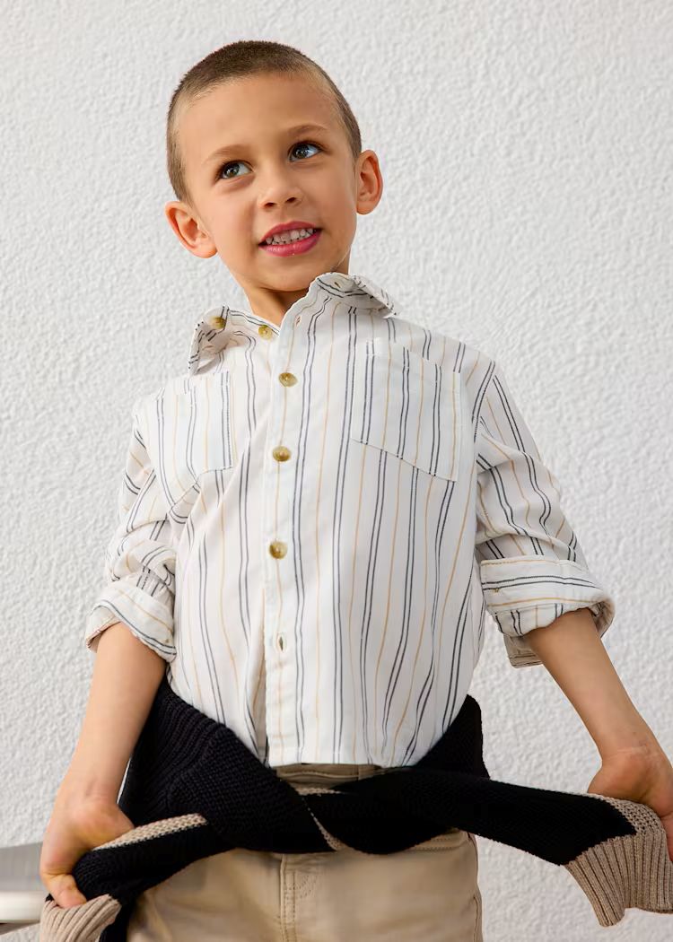 Mayoral Boys Long-Sleeve Shirt | Ink 4144