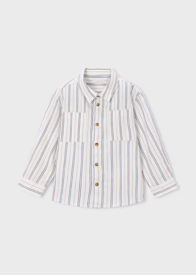 Mayoral Boys Long-Sleeve Shirt | Ink 4144
