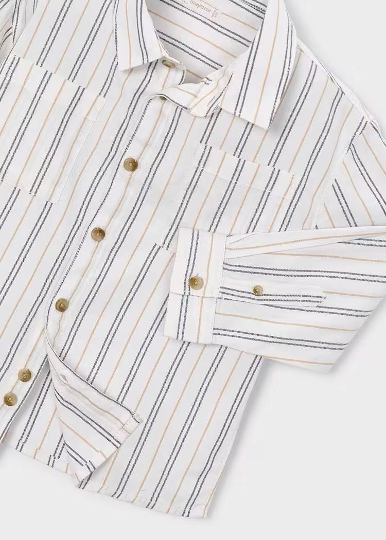 Mayoral Boys Long-Sleeve Shirt | Ink 4144