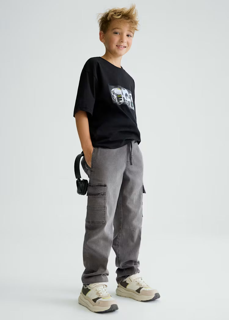 Mayoral Boys Denim Pants | Grey 6570/SS26