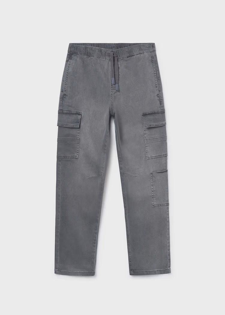 Mayoral Boys Denim Pants | Grey 6570/SS26