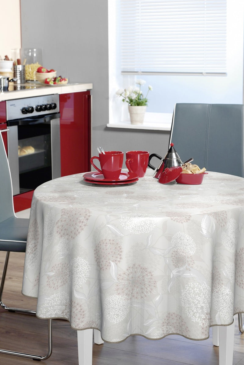 Donal Lynch Round Table Oil Cloth | Pale Peach 3M7/02