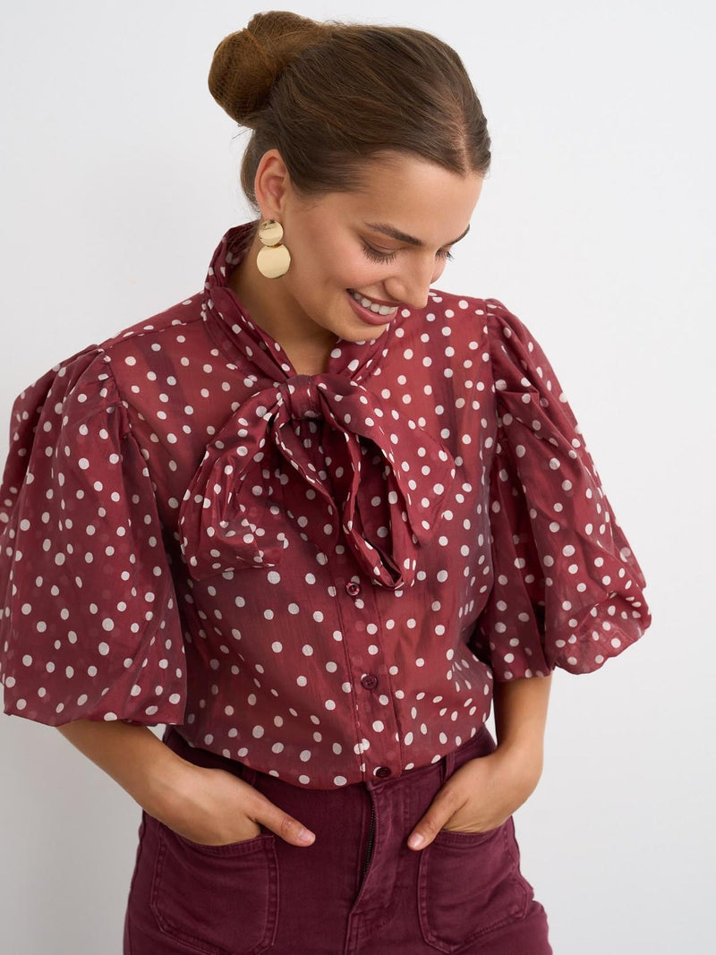 Kyla Sienna Blouse | Berry 37255