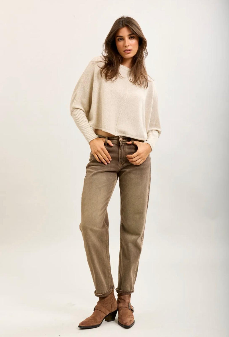 Toxik3 Mom Jeans | Brown L21576