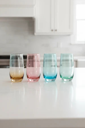 Newgrange Living Two Tone Lustre Hi-Ball Glasses Set of 4 | 1710051