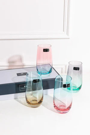 Newgrange Living Two Tone Lustre Hi-Ball Glasses Set of 4 | 1710051