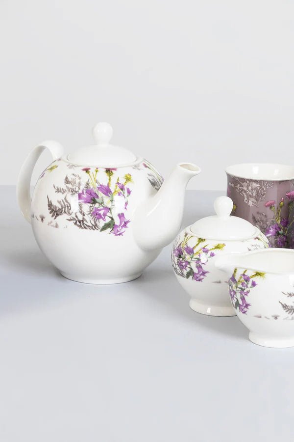 Newgrange Living Thistle Collection 7 Piece Tea Set | White 30255