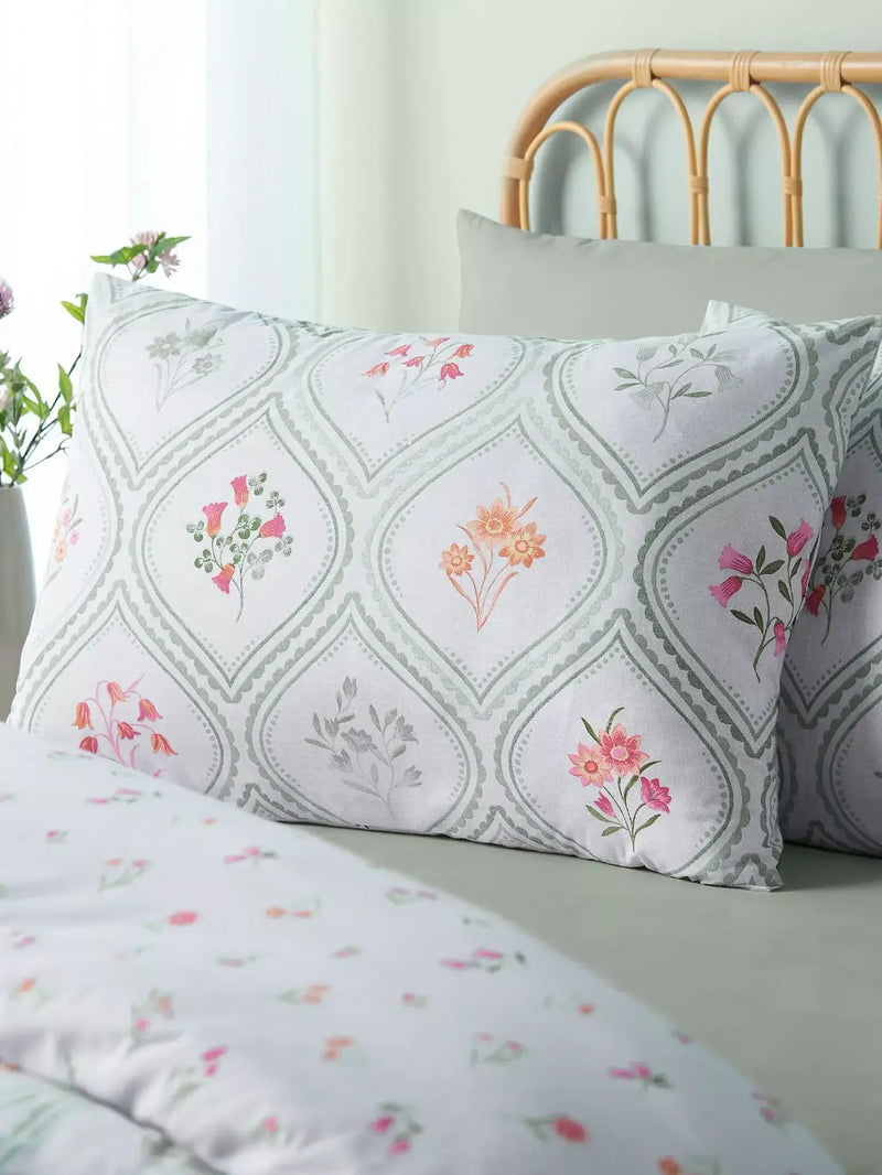 Catherine Cameo Floral Quilt Set | Green