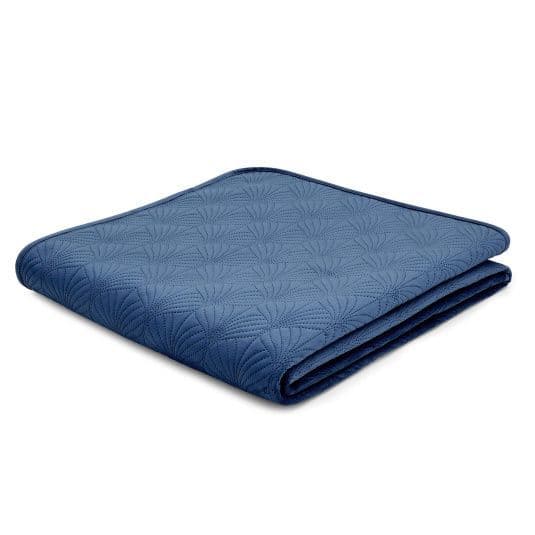 Catherine Landsfield Art Deco Pearl Bedspread |  Navy