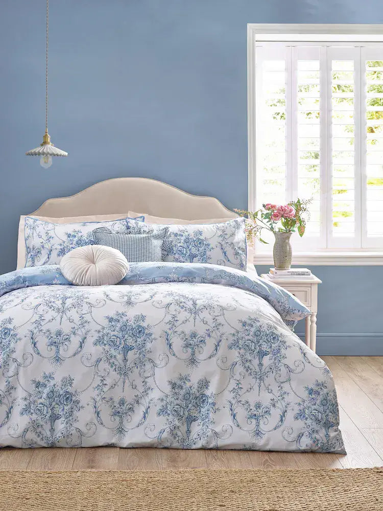 Catherine Lansfield Antoinette Quilt Set | Blue
