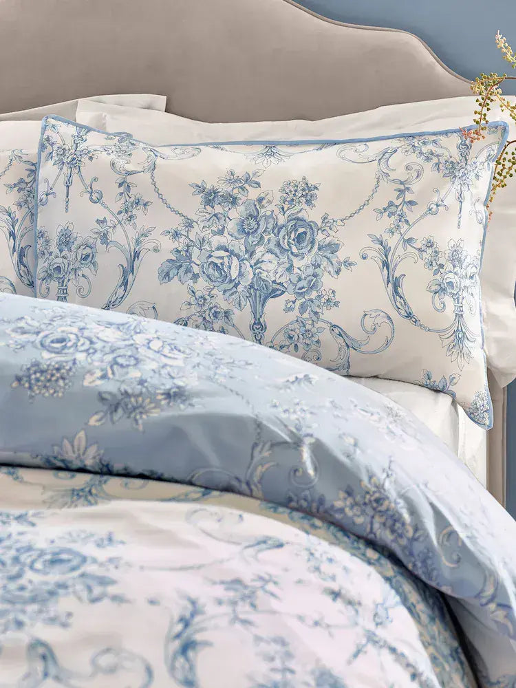 Catherine Lansfield Antoinette Quilt Set | Blue
