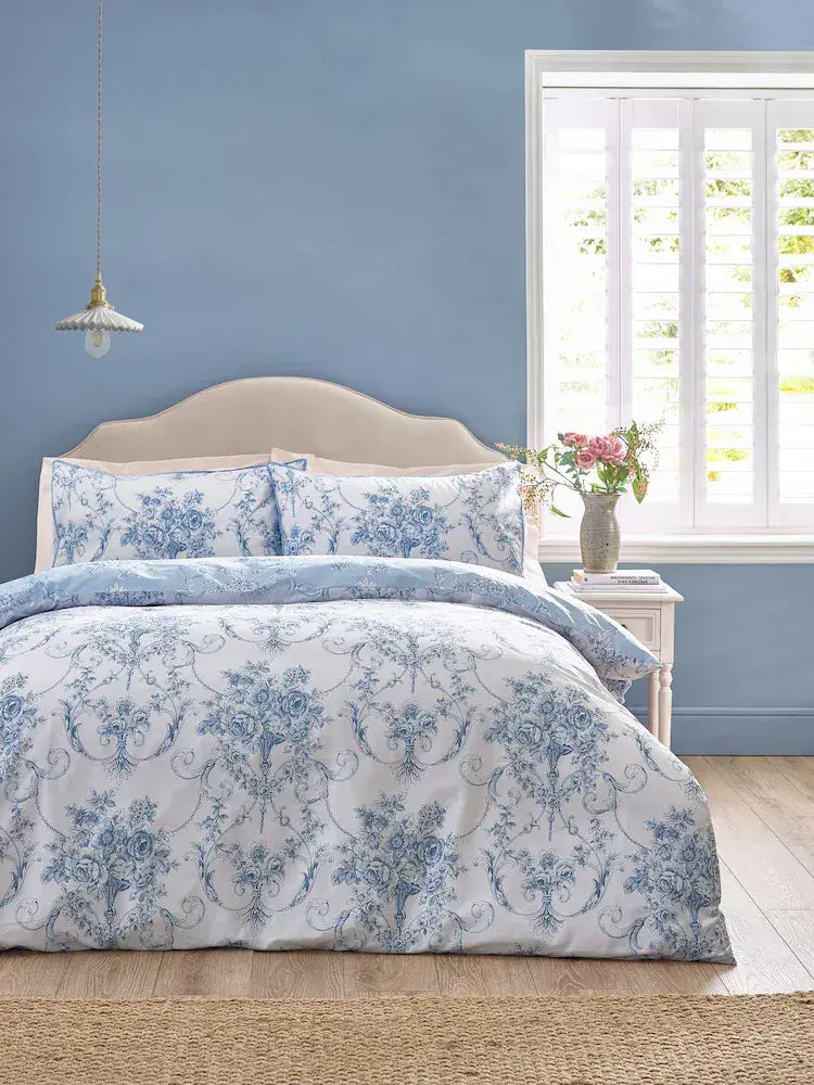 Catherine Lansfield Antoinette Quilt Set | Blue
