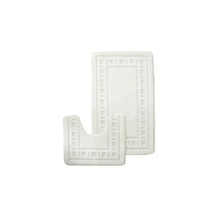Catherine Lansfield Armoni Bath & Pedestal Mat Set | Sage
