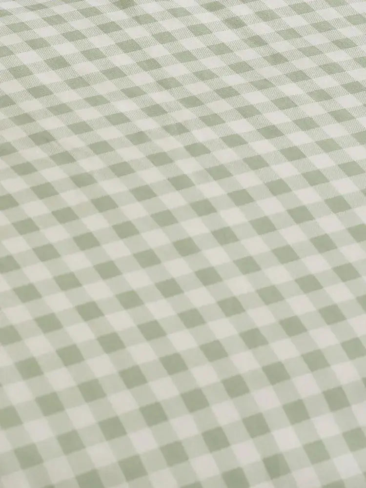 Catherine Lansfield Bamford Gingham Fitted Sheet | Green