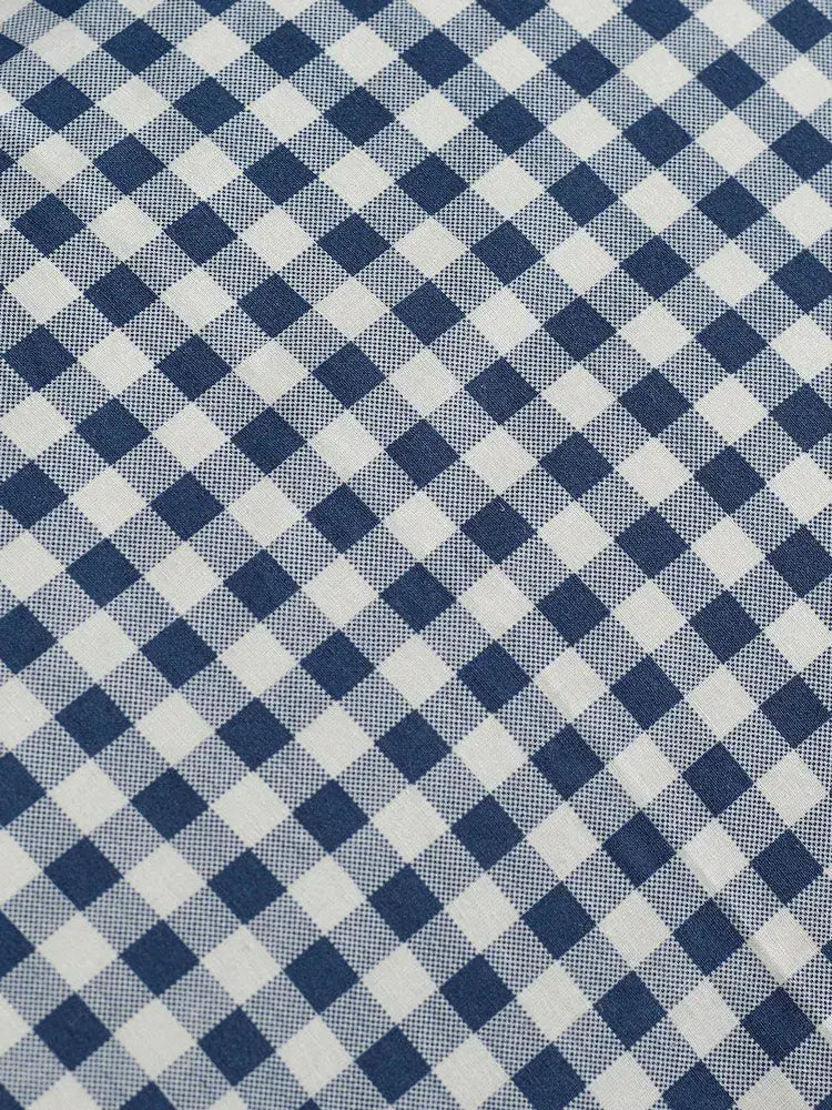 Catherine Lansfield Bamford Gingham Fitted Sheet | Navy