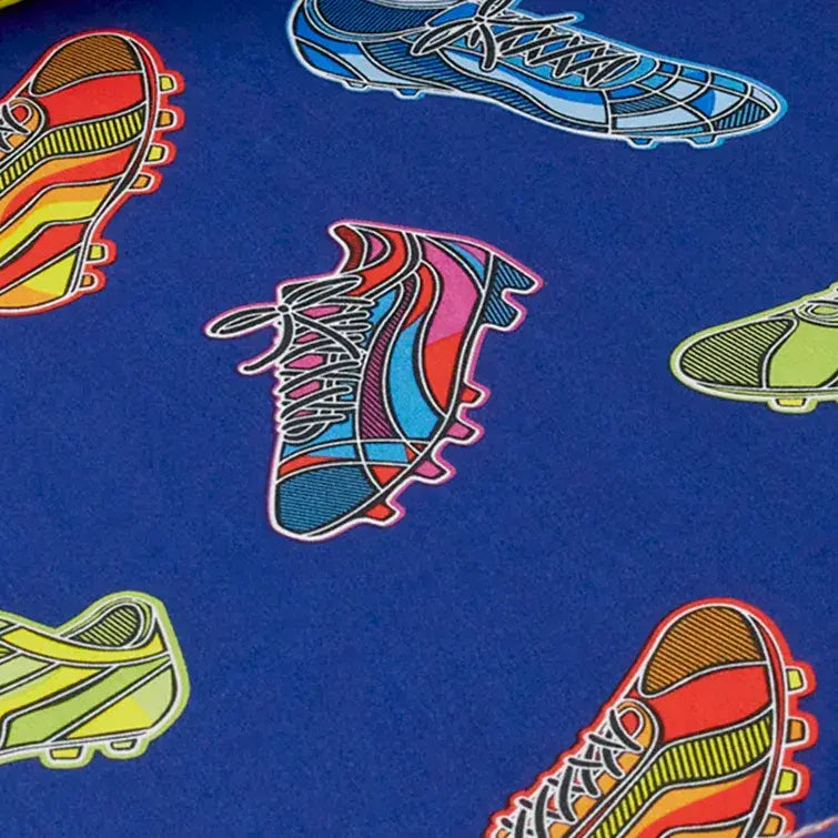Catherine Lansfield Bright Foot Ball Fitted Sheet| Navy