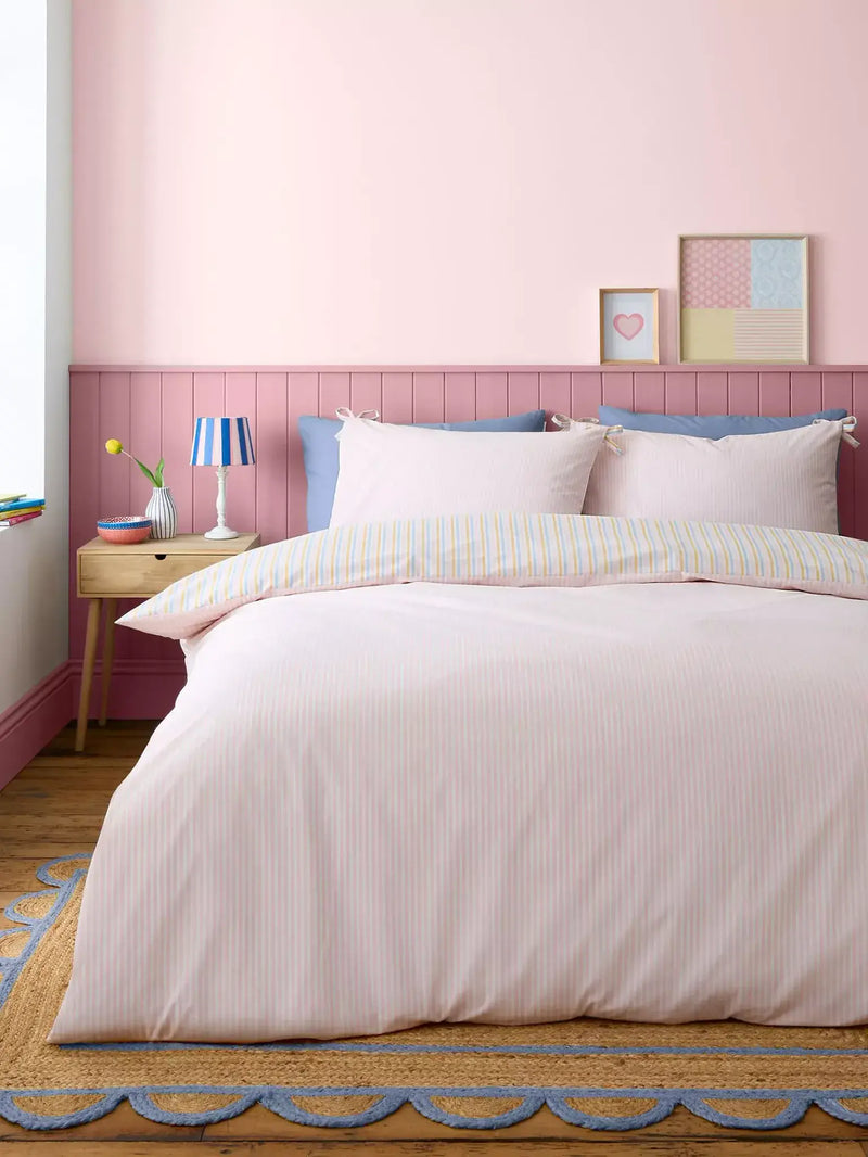Catherine Lansfield  Brighton Stripe Quilt Set| Bright