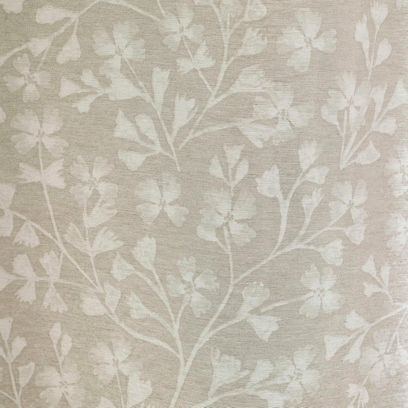 Catherine Lansfield Brooke Floral Pencil Pleat Curtains | Natural