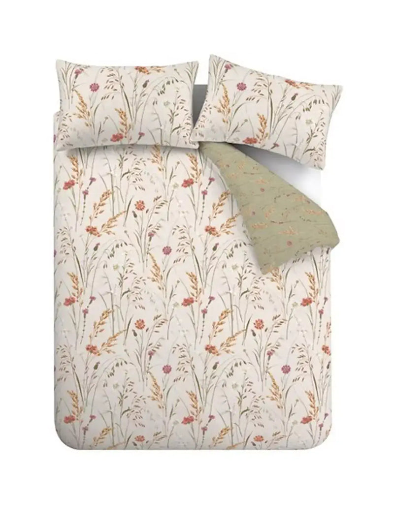 Catherine Lansfield Brushed Grasmere Quilt Set| Green