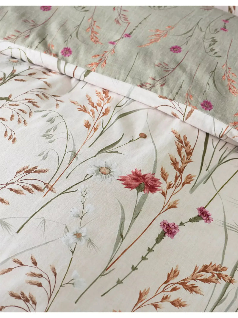 Catherine Lansfield Brushed Grasmere Quilt Set| Green