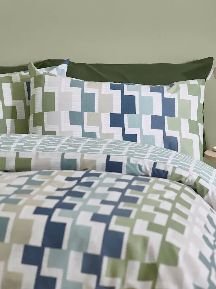 Catherine Lansfield Bryson Quilt Set | Blue