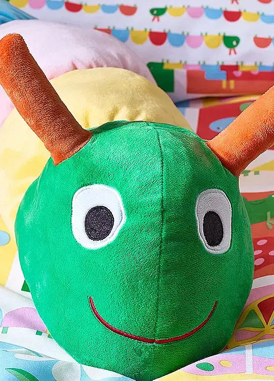 Catherine Lansfield  Charlee Caterpillar Bright 3D Cushion | Bright