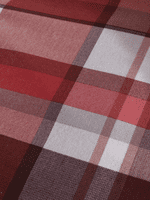 Catherine Lansfield  Check Reversible Brushed Duvet Cover Set in Red