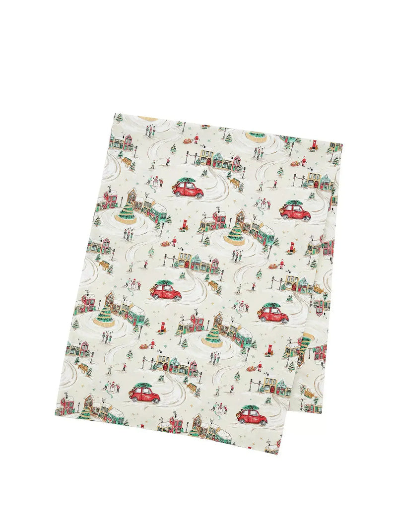 Catherine Lansfield  Christmas Town Table Cloth | Natural