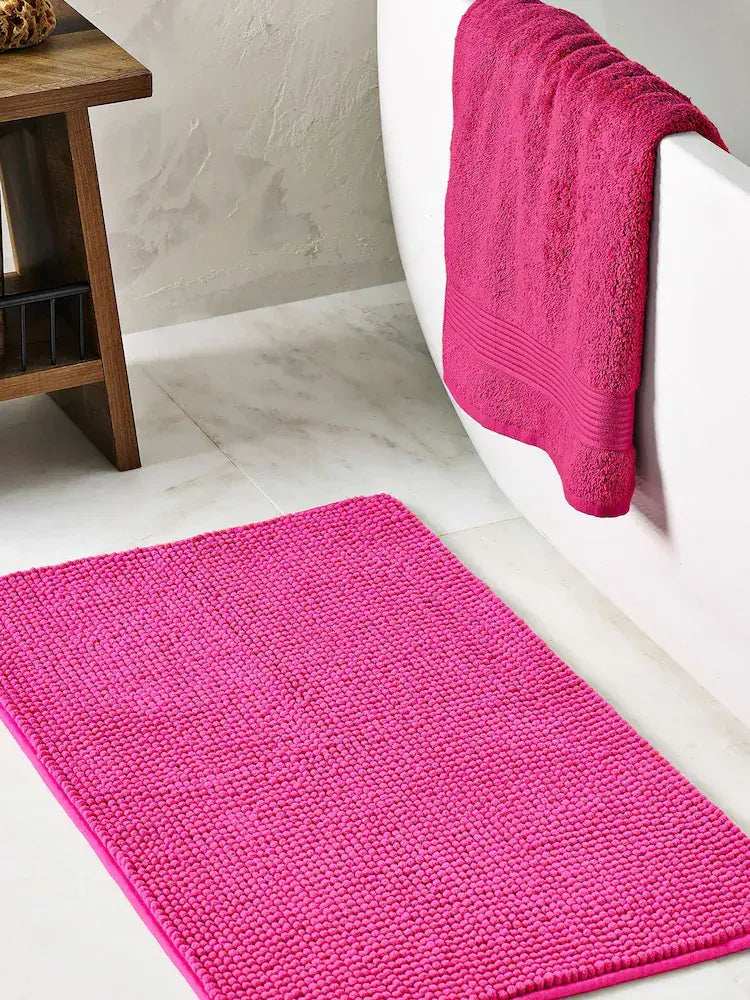 Catherine Lansfield  CL Home Bobble Bathmat | Hot Pink