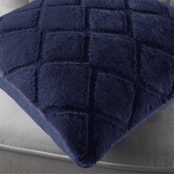 Catherine Lansfield Cosy Diamond Filled Cushion Navy