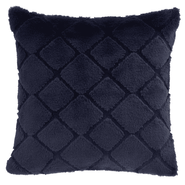Catherine Lansfield Cosy Diamond Filled Cushion Navy